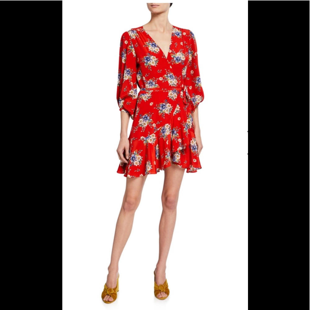 Yumi Kim Floral Mini Wrap Dress